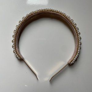 Pearl & crystal headband